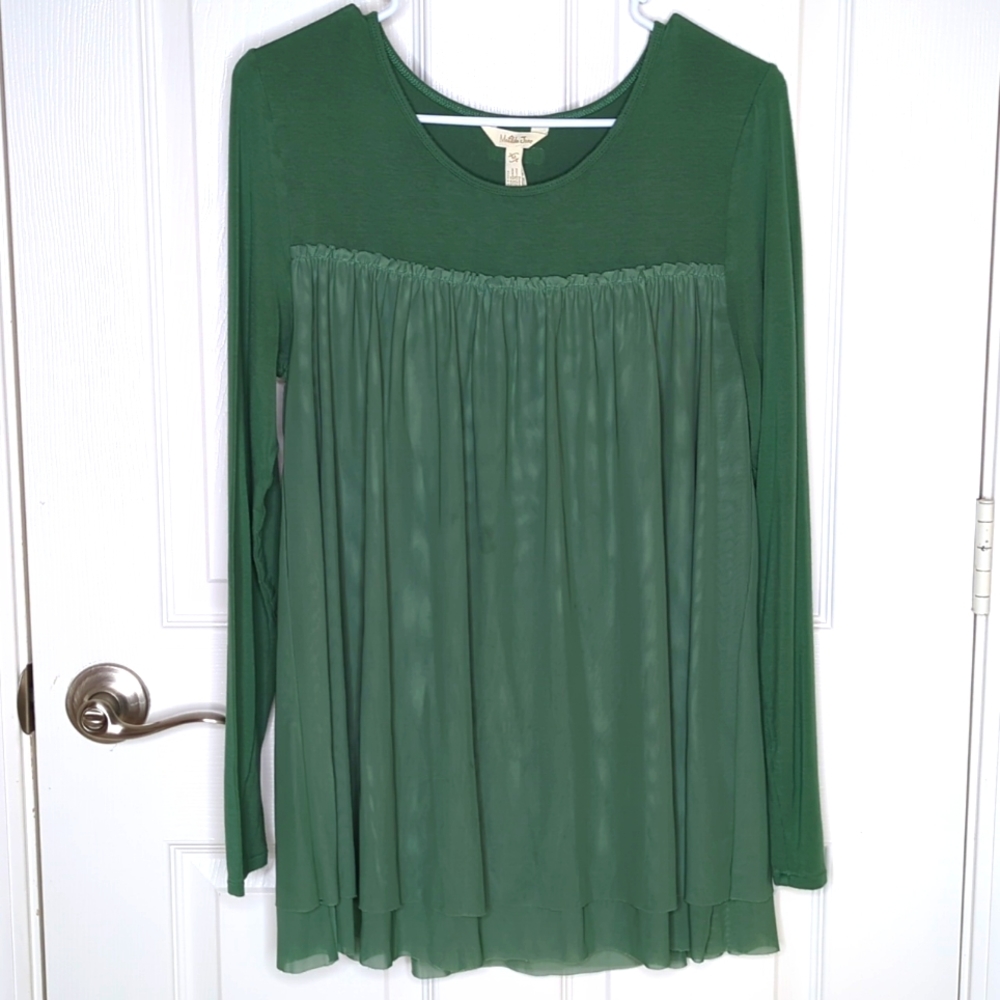 Matilda Jane Choose Your Own Path A New Leaf Tunic Top Medium